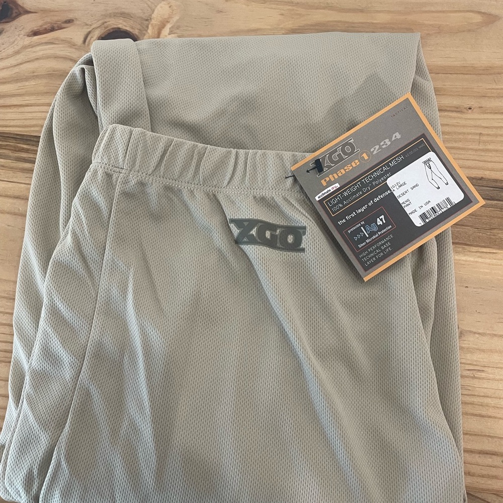 XGO 1st Layer Defense Lightweight Long Pants Color Desert Sand Size XL